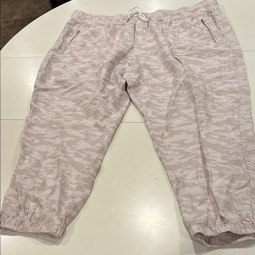 Athleta Cabo tide linen joggers size 26 woman’s size